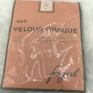fogal 560 velour opaque pantyhose 260 Granit Size Small Made In Switzerland